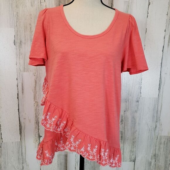 Matilda Jane Eyelet Tee Sz S - Picture 1 of 11